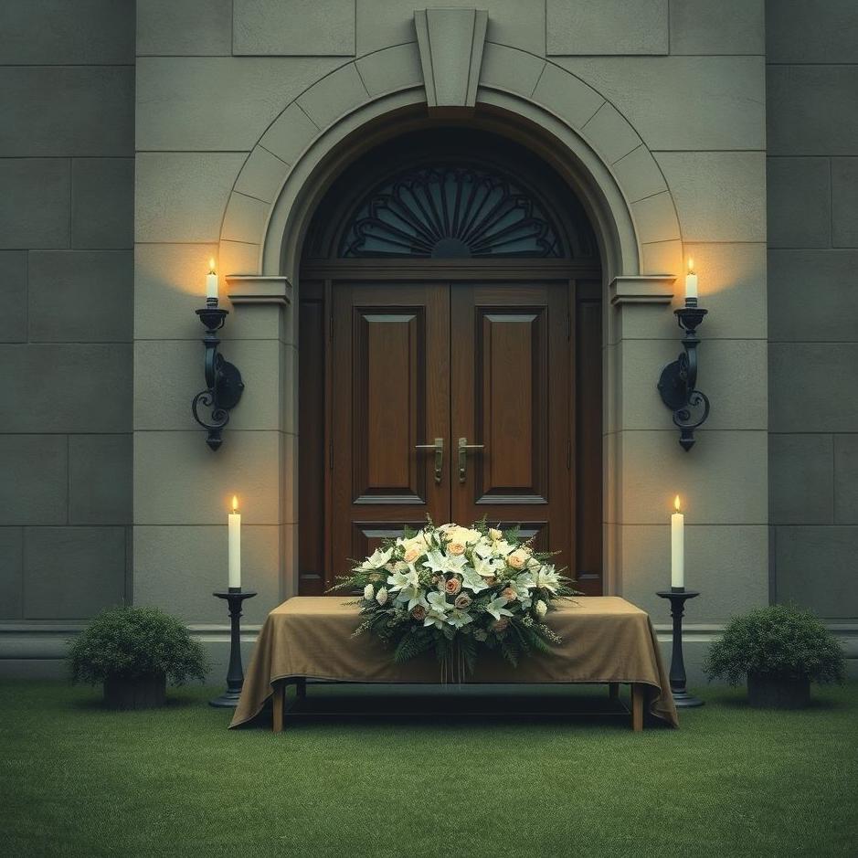 Dream : Funeral in front of the door in a dream