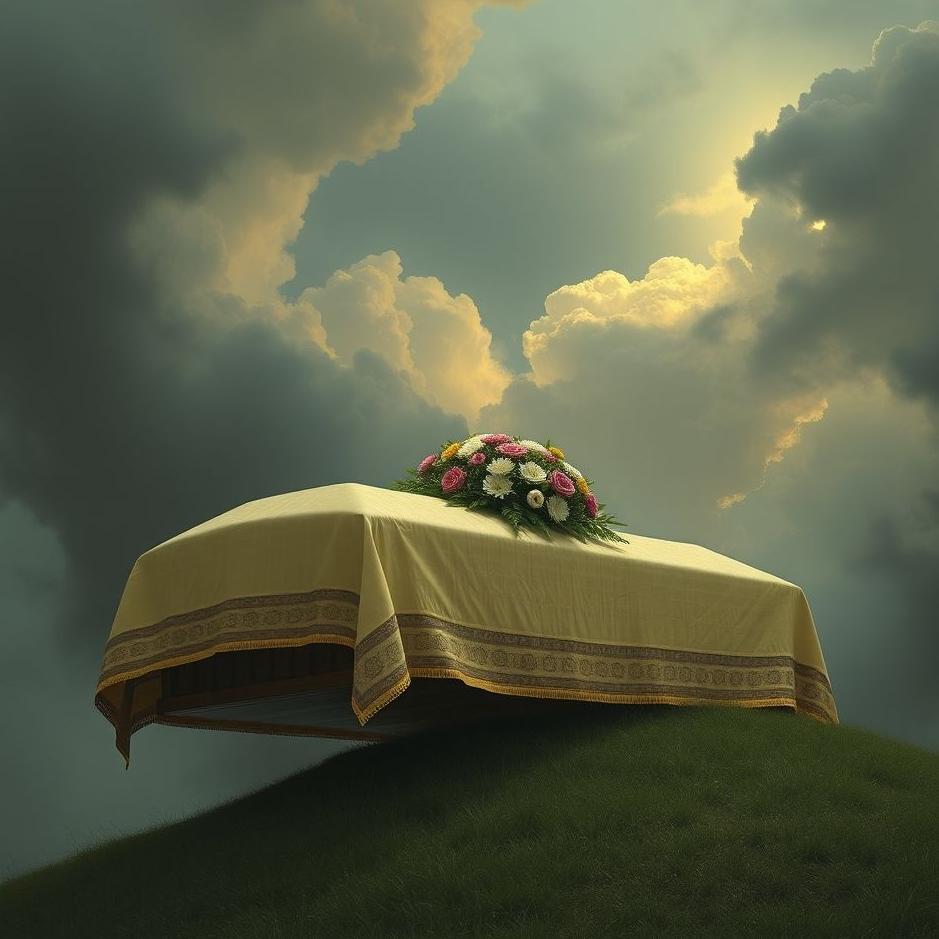Dream : Funeral on one's shoulder in a dream