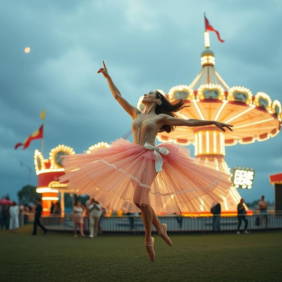 Dream : Funfair ballerina in a dream