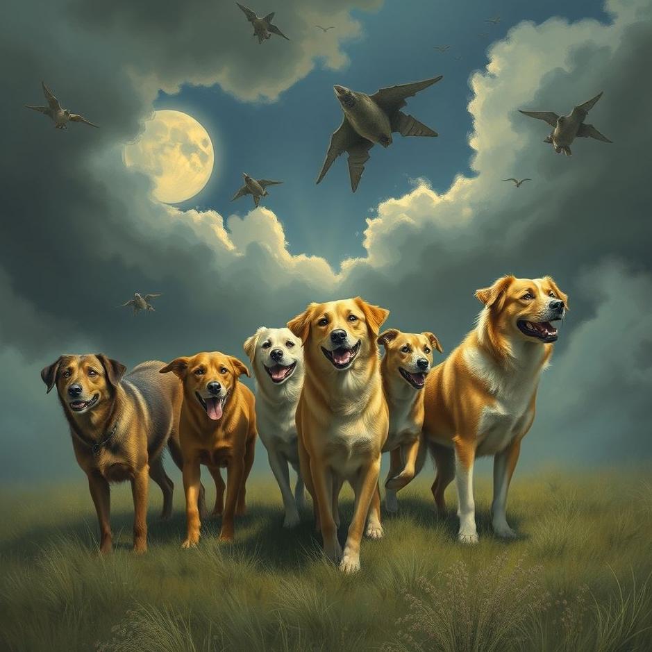 Dream : Gang of dogs in a dream