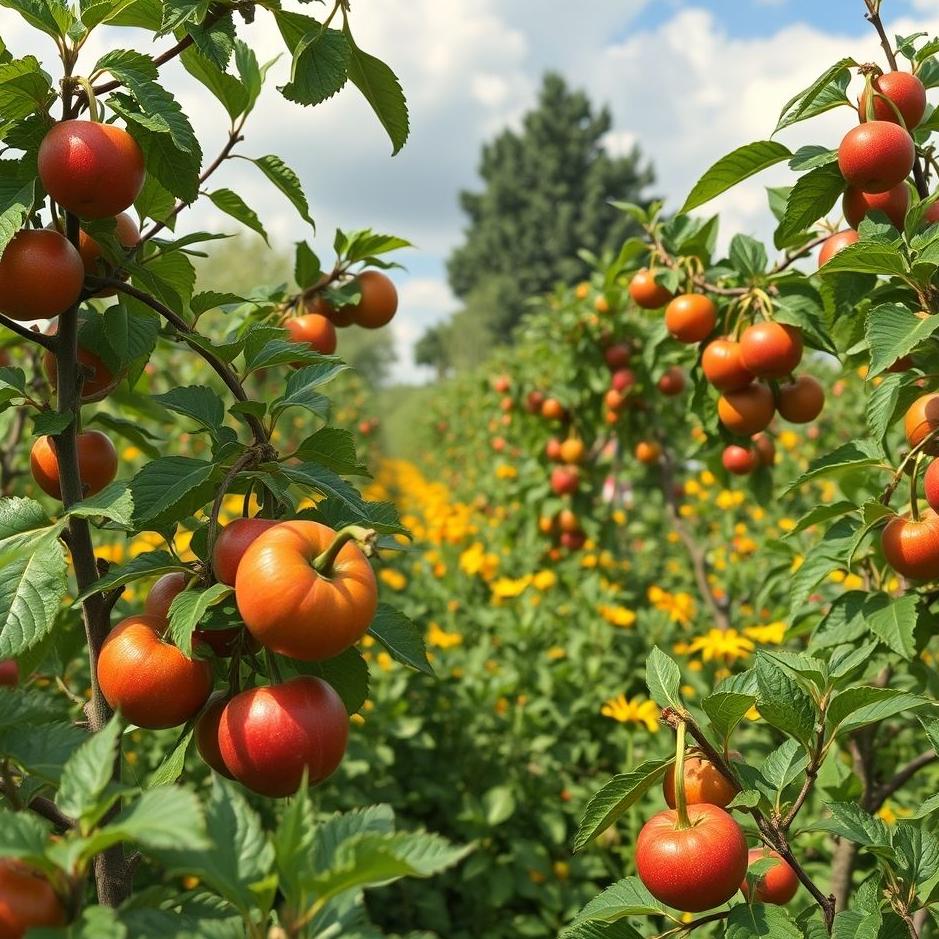 Dream : Garden full of fruit in a dream