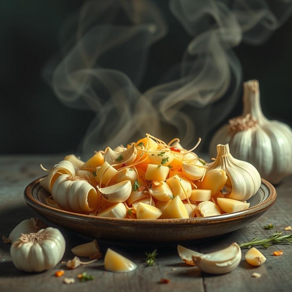 Dream : Garlic food in a dream