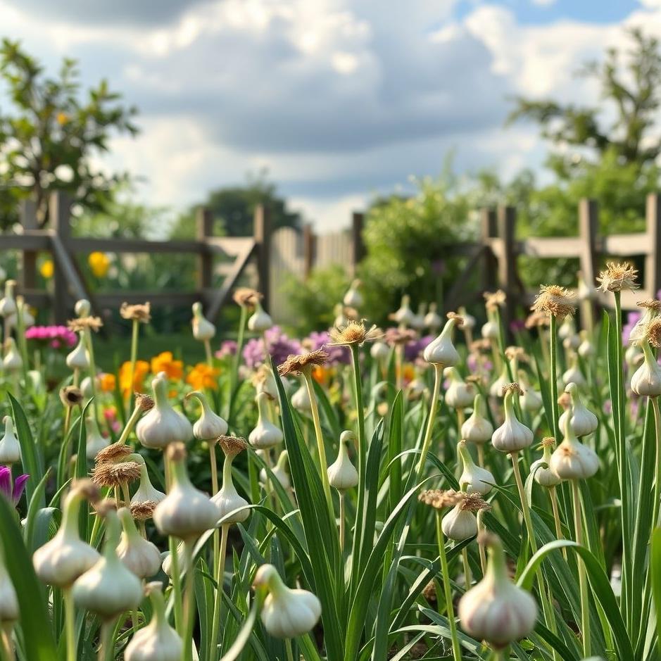 Dream : Garlic garden in a dream