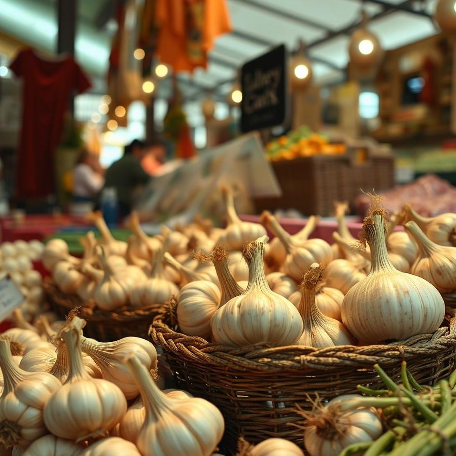 Dream : Garlic in the market in a dream