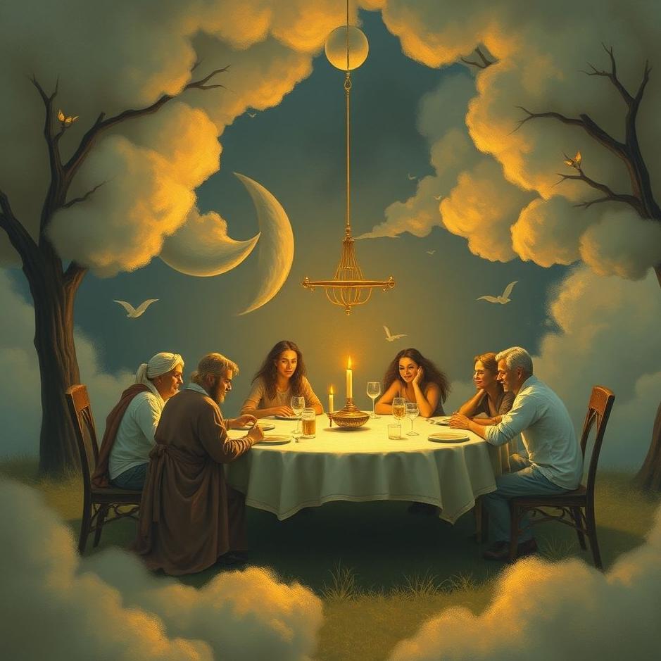 Dream : Gathering around a table in a dream