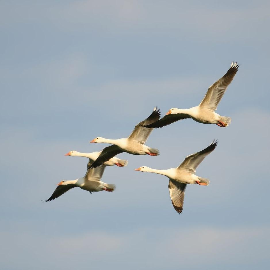 Dream : Geese flying in a dream