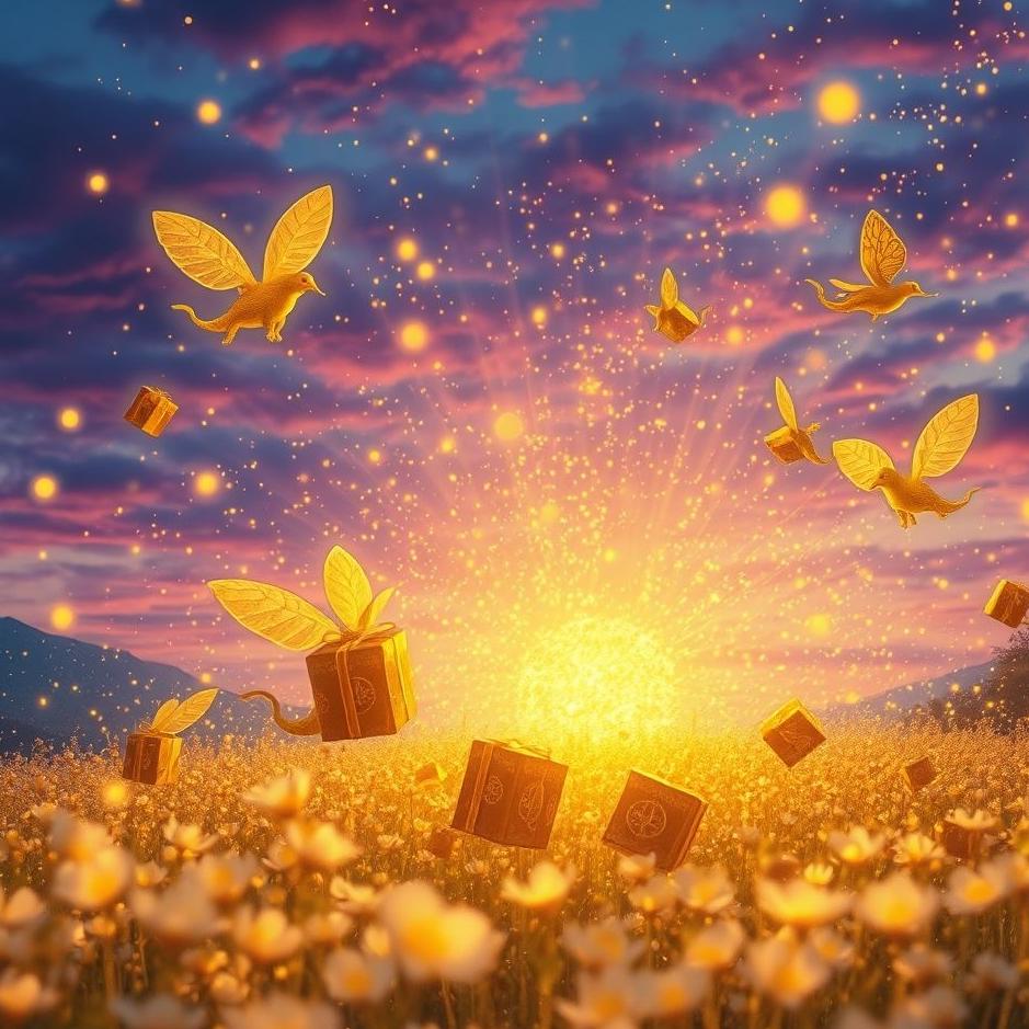 Dream : Get gifts in gold in the dream