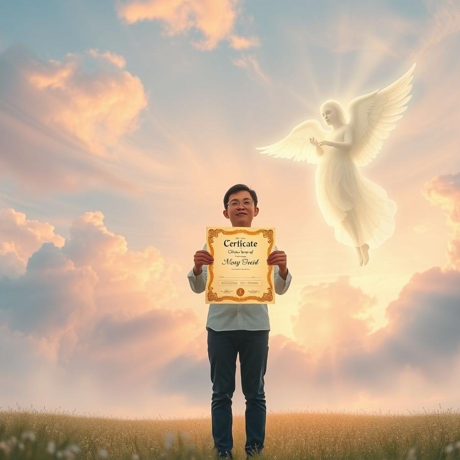 Dream : Getting a certificate in a dream