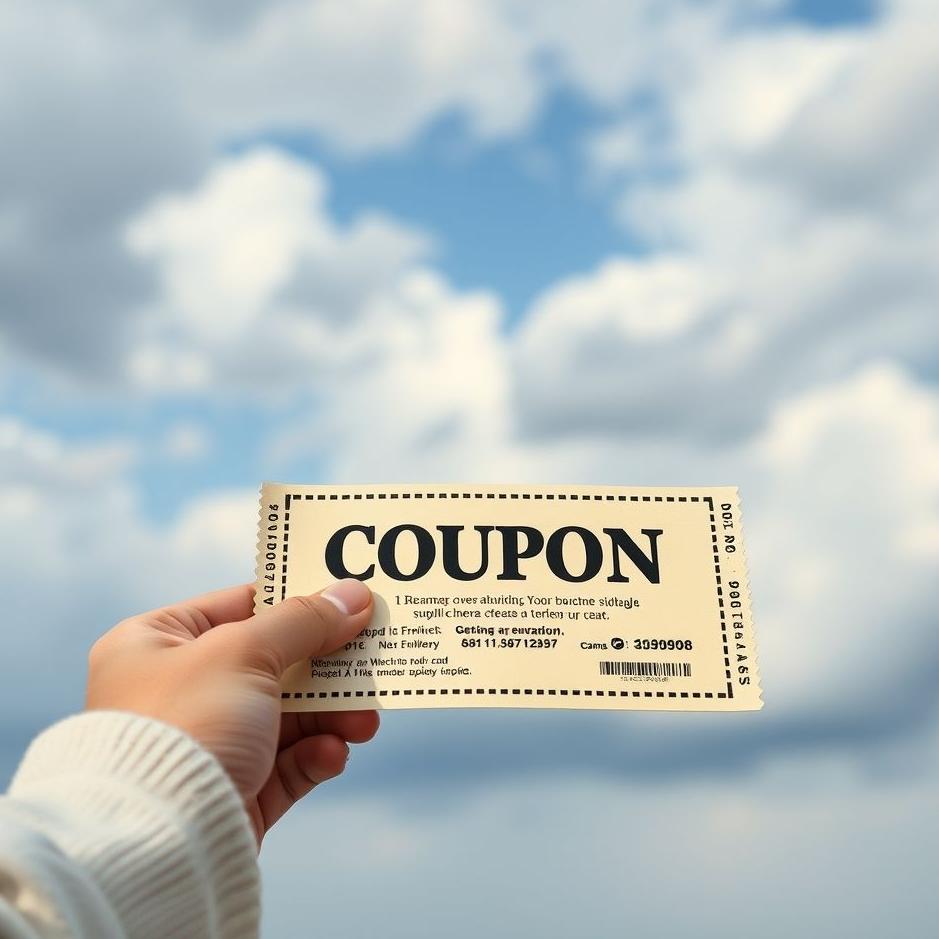 Dream : Getting a coupon in a dream