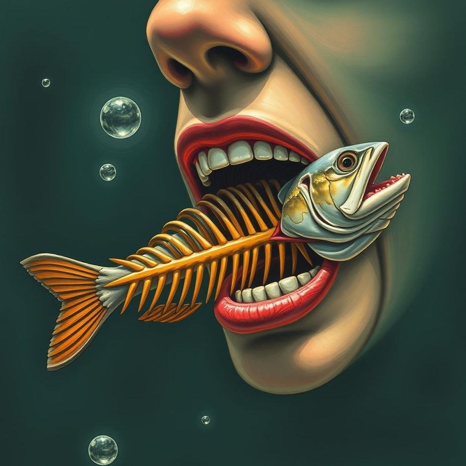 Dream : Getting a fishbone in your throat 