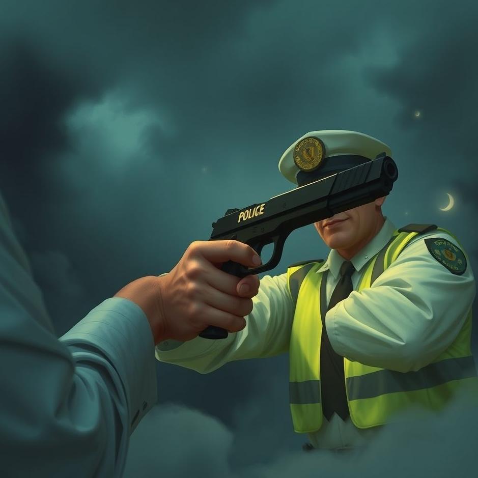 Dream : Getting a gun from the police in a dream