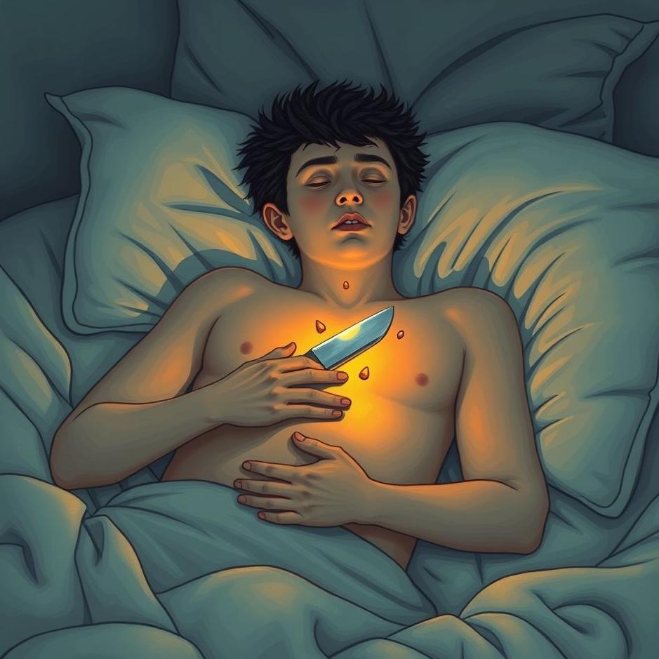 Dream : Getting a knife stuck in your stomach in a dream