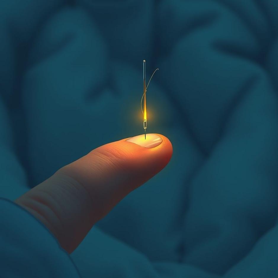 Dream : Getting a needle stuck in your finger in a dream