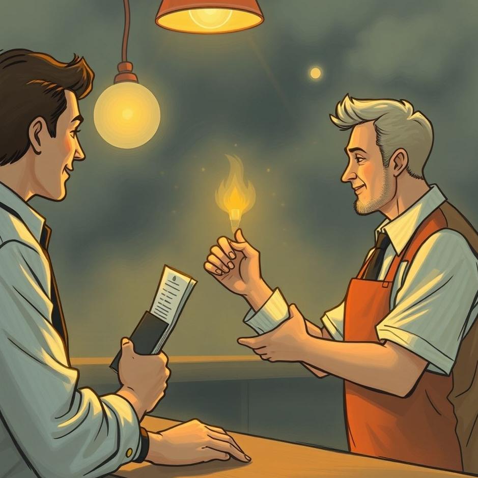 Dream : Getting a tip from a customer in a dream