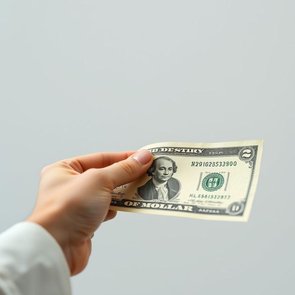 Dream : Getting a tip from paper money in your dream