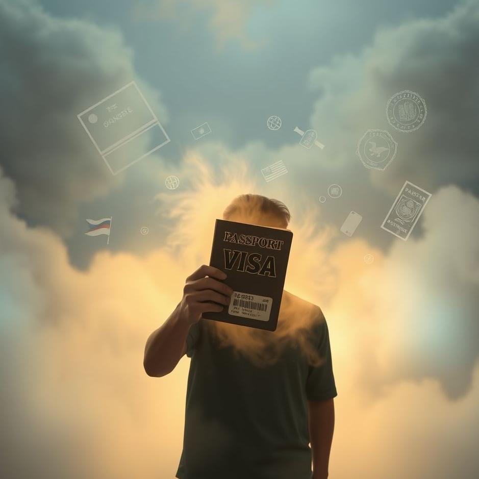 Dream : Getting a visa for a passport in a dream
