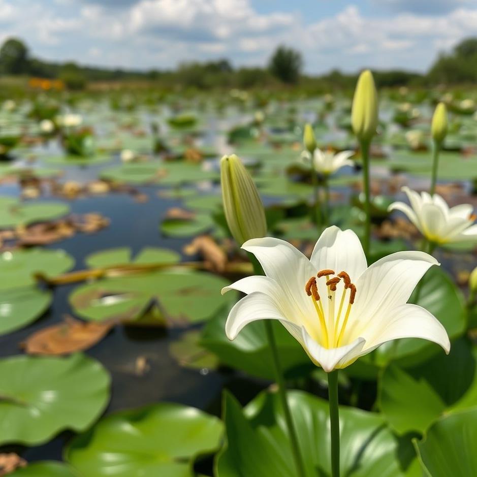 Dream : Getting a white lily 