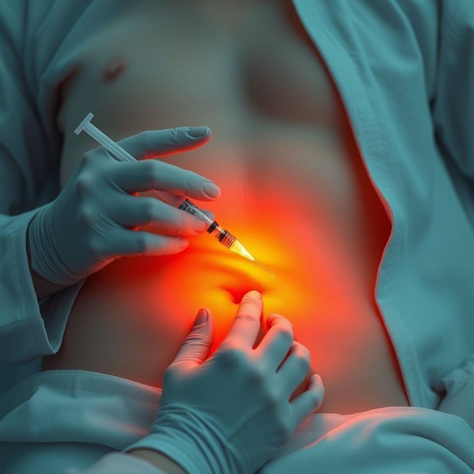 Dream : Getting an injection in the abdomen in a dream