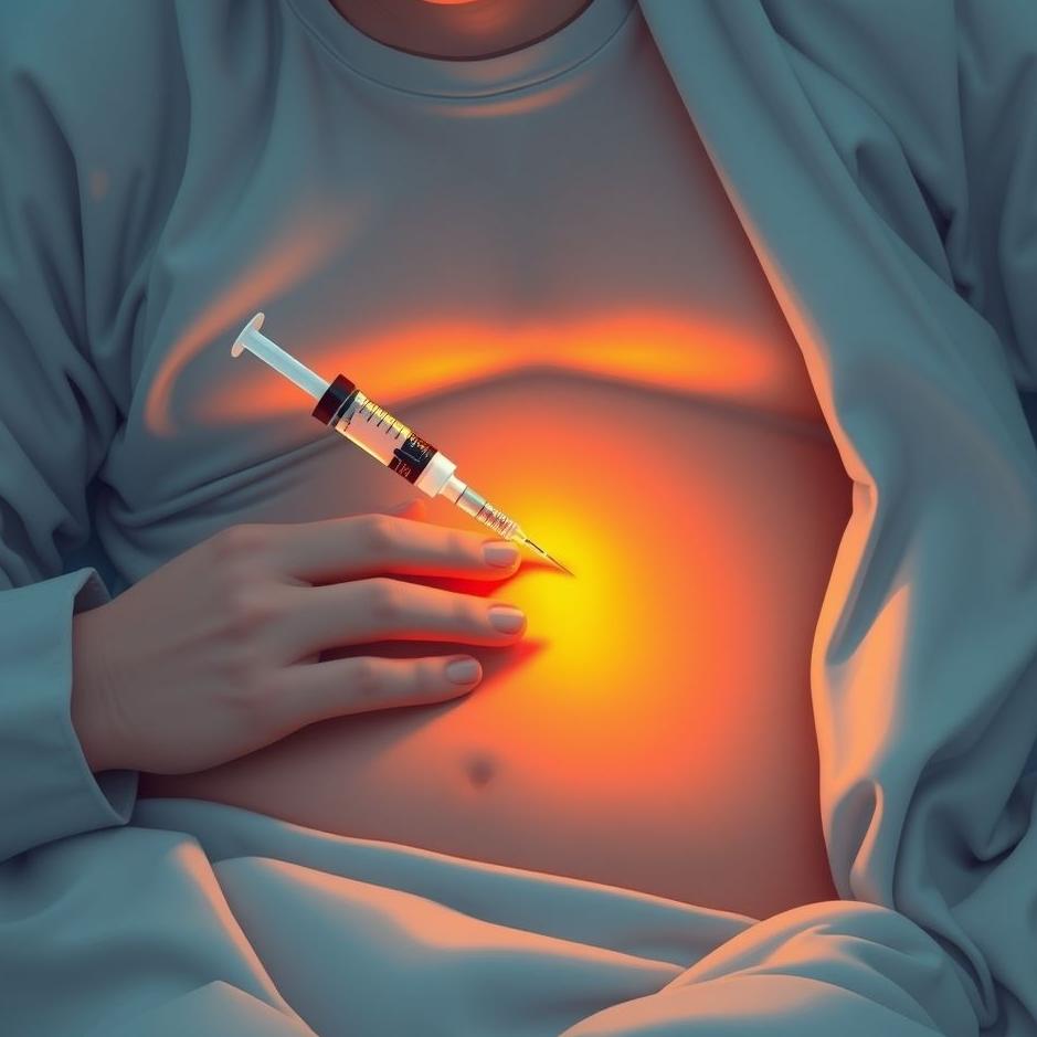 Dream : Getting an injection in the stomach in a dream