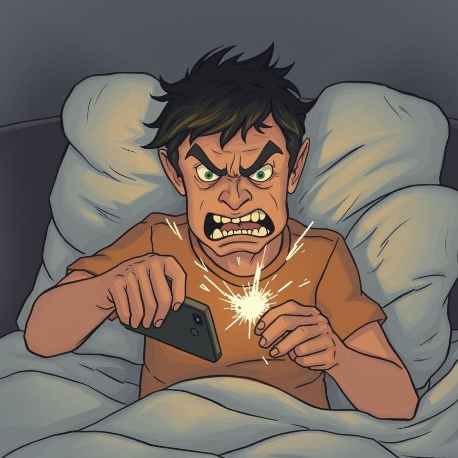 Dream : Getting angry and breaking the phone in a dream