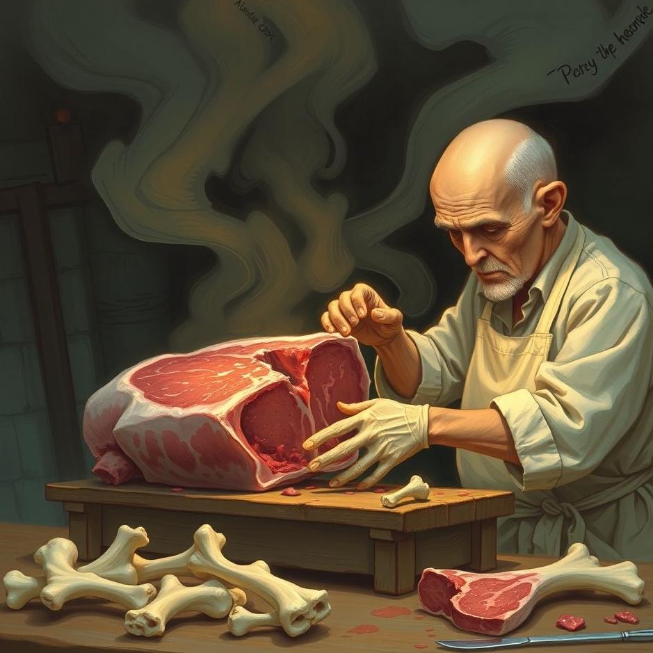 Dream : Getting bones from a butcher in a dream