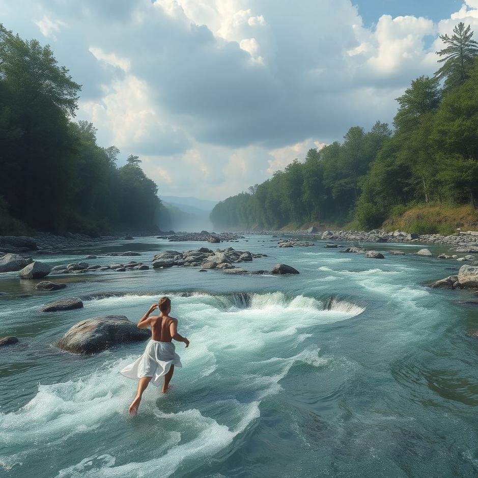 Dream : Getting carried away by a river in a dream