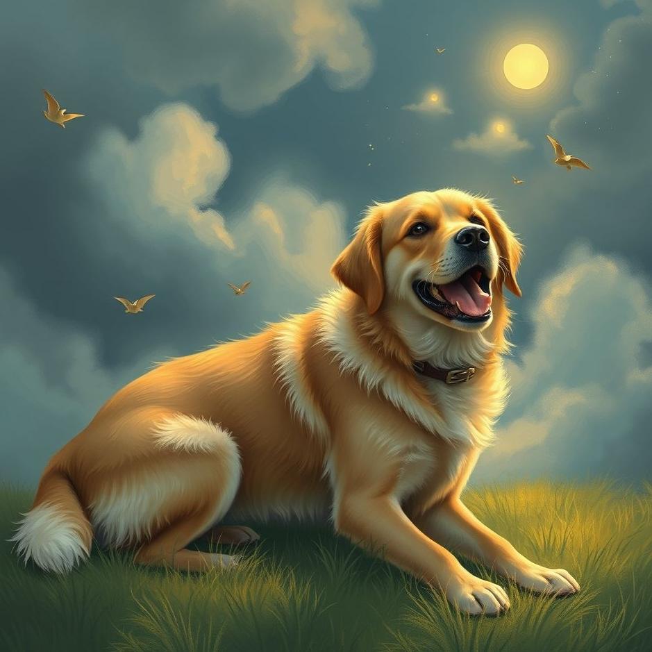 Dream : Getting help from a dog in a dream