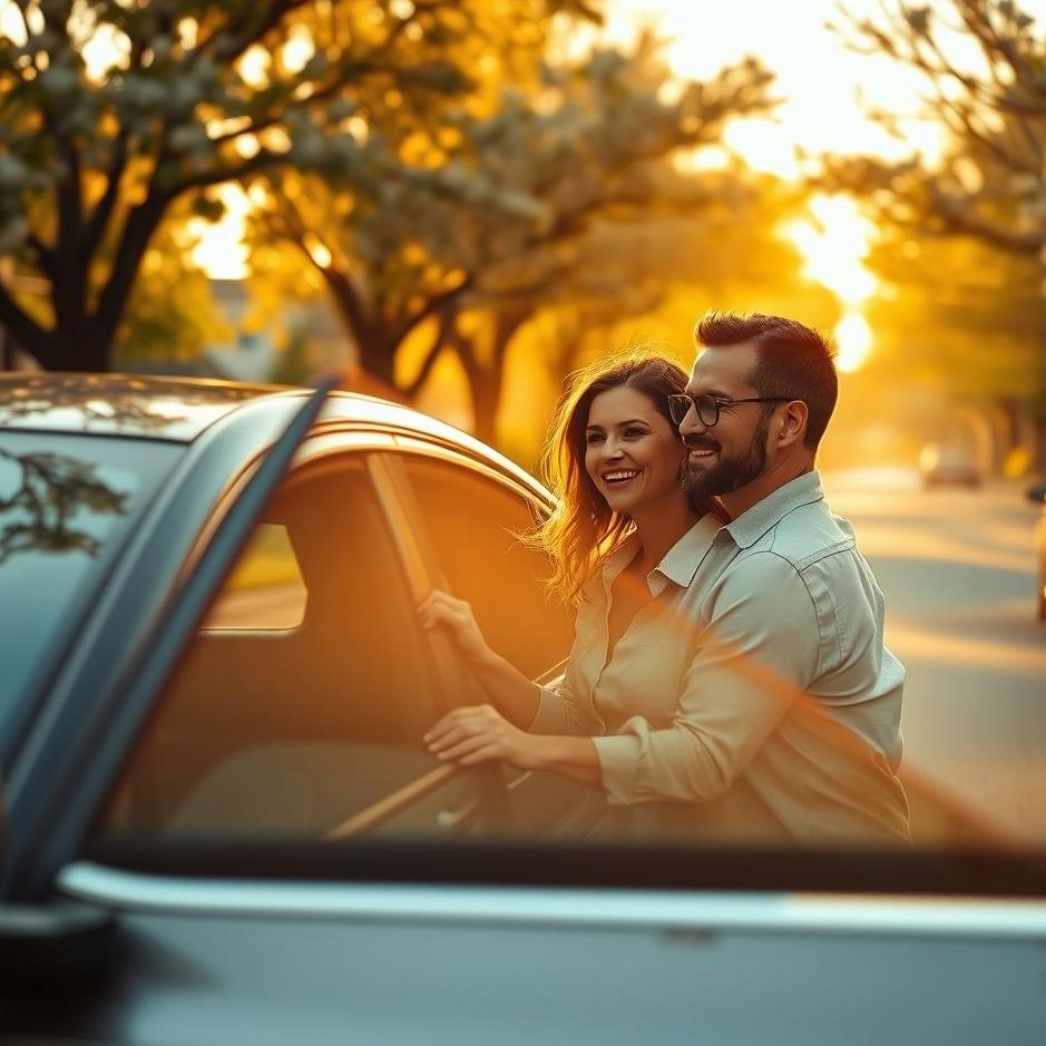 Dream : Getting in a car with your husband in your dream