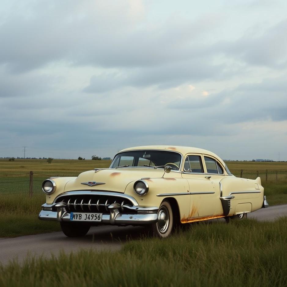 Dream : Getting in an old car and driving away in a dream