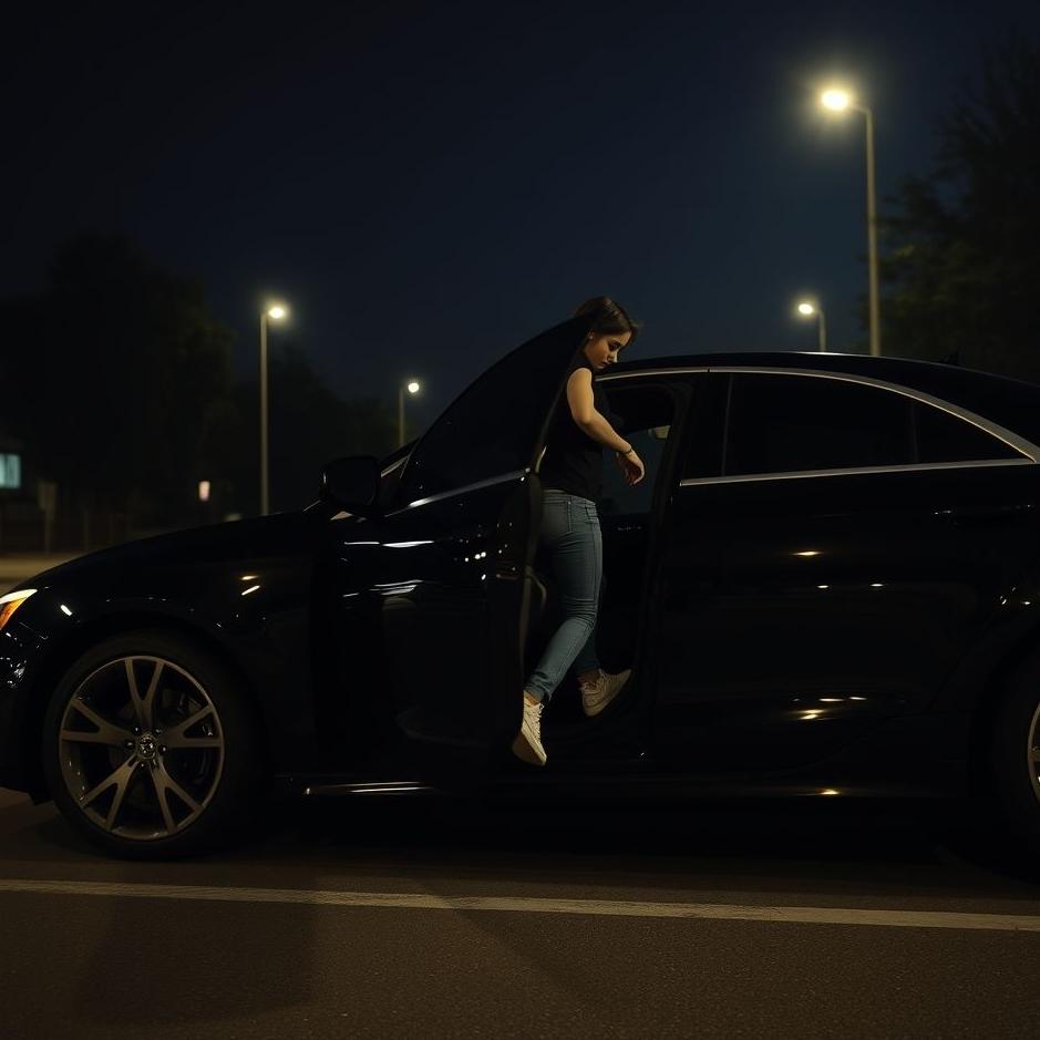 Dream : Getting into a black car and going away in a dream