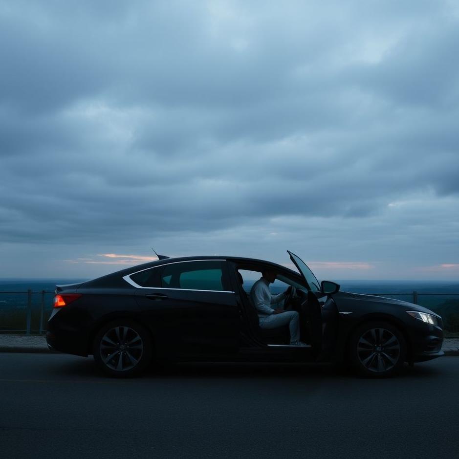 Dream : Getting into a black car in a dream