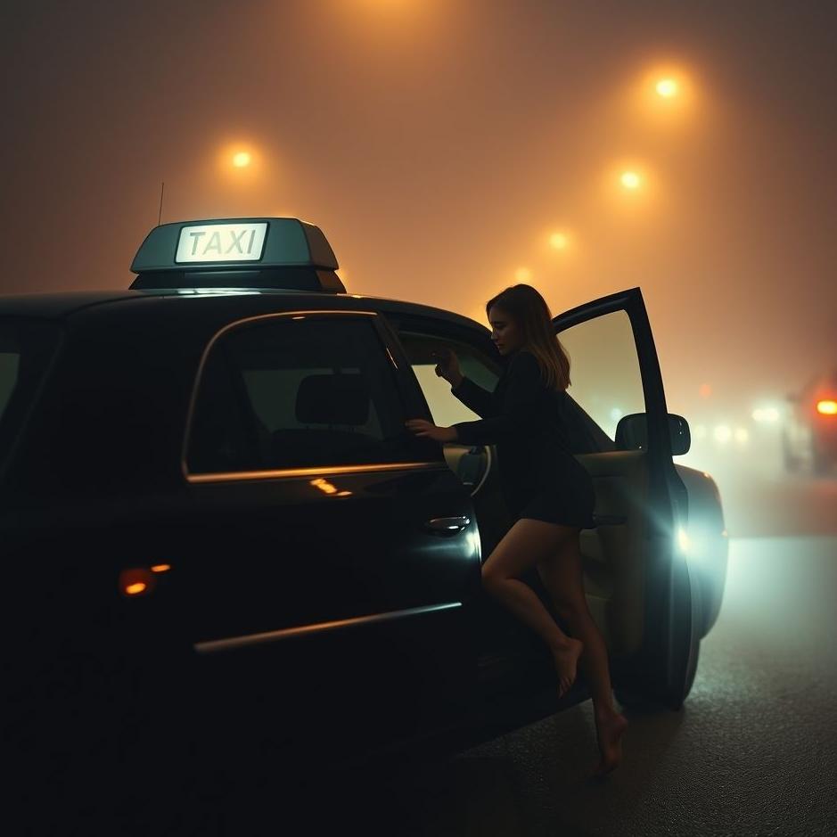 Dream : Getting into a black taxi in a dream