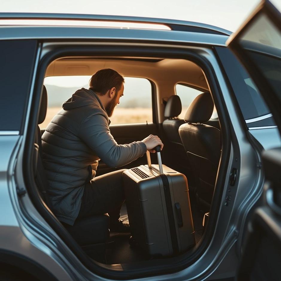 Dream : Getting into a car with a suitcase