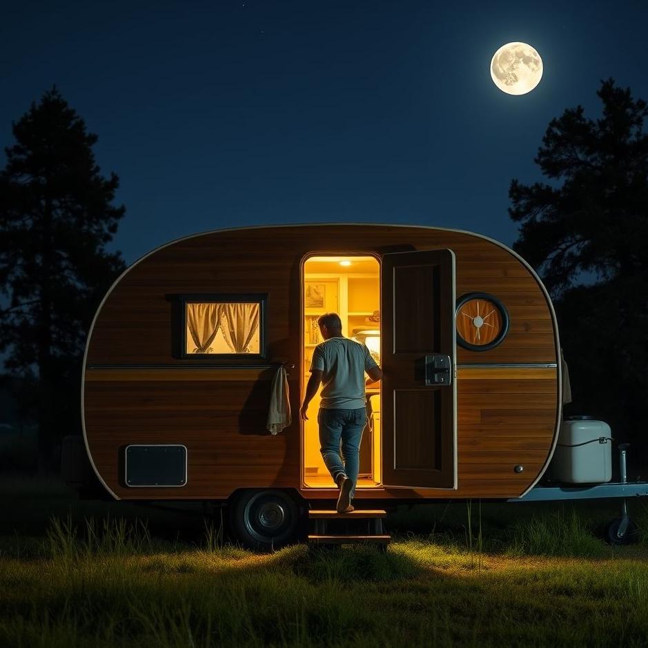Dream : Getting into a caravan in a dream