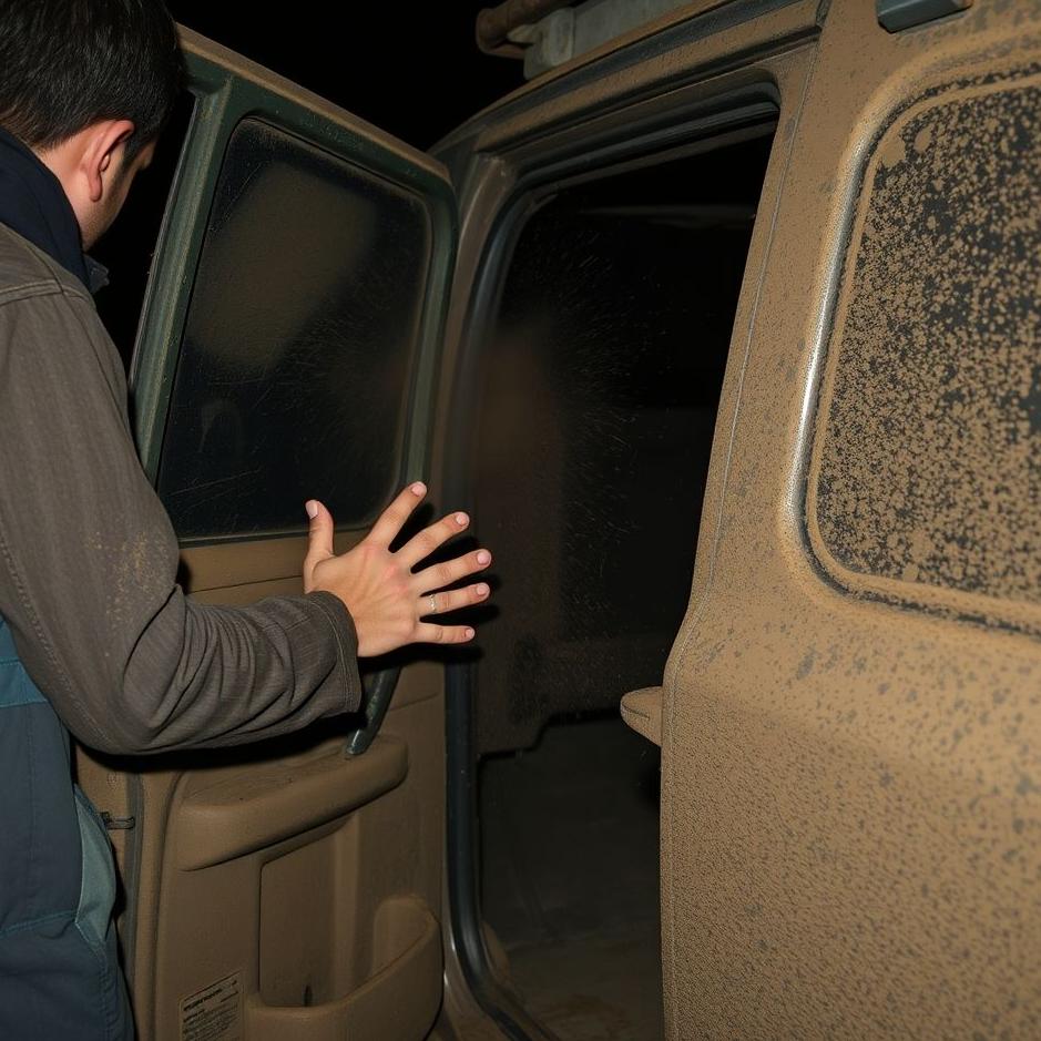 Dream : Getting into a dirty car