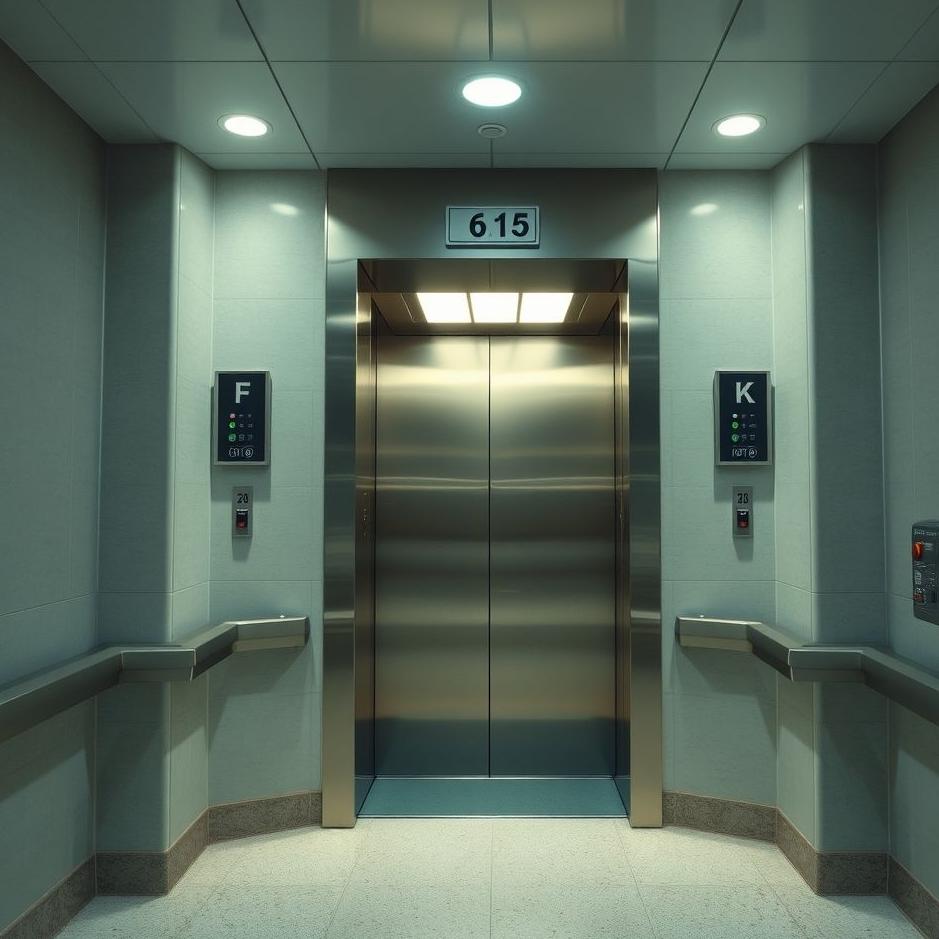 Dream : Getting into a hospital elevator in a dream