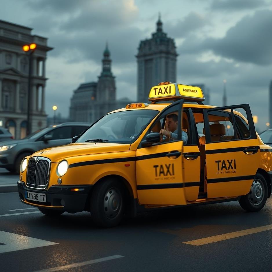 Dream : Getting into a luxury taxi in a dream