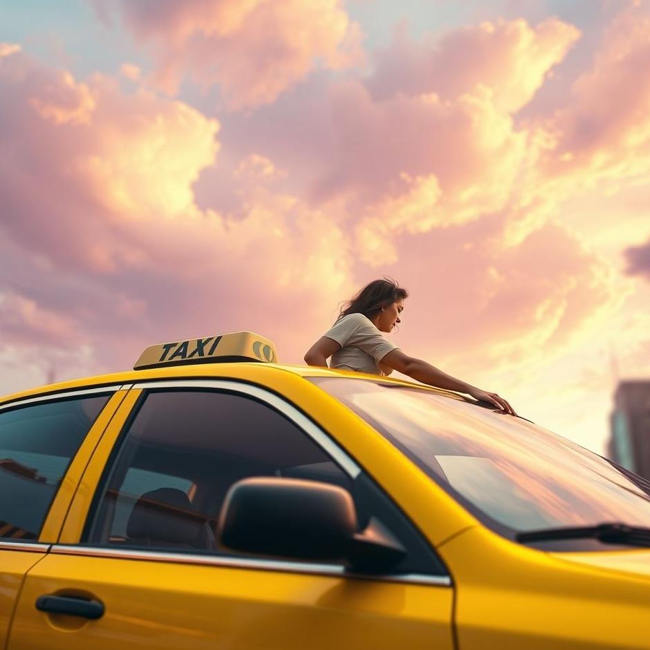 Dream : Getting into a yellow taxi in a dream