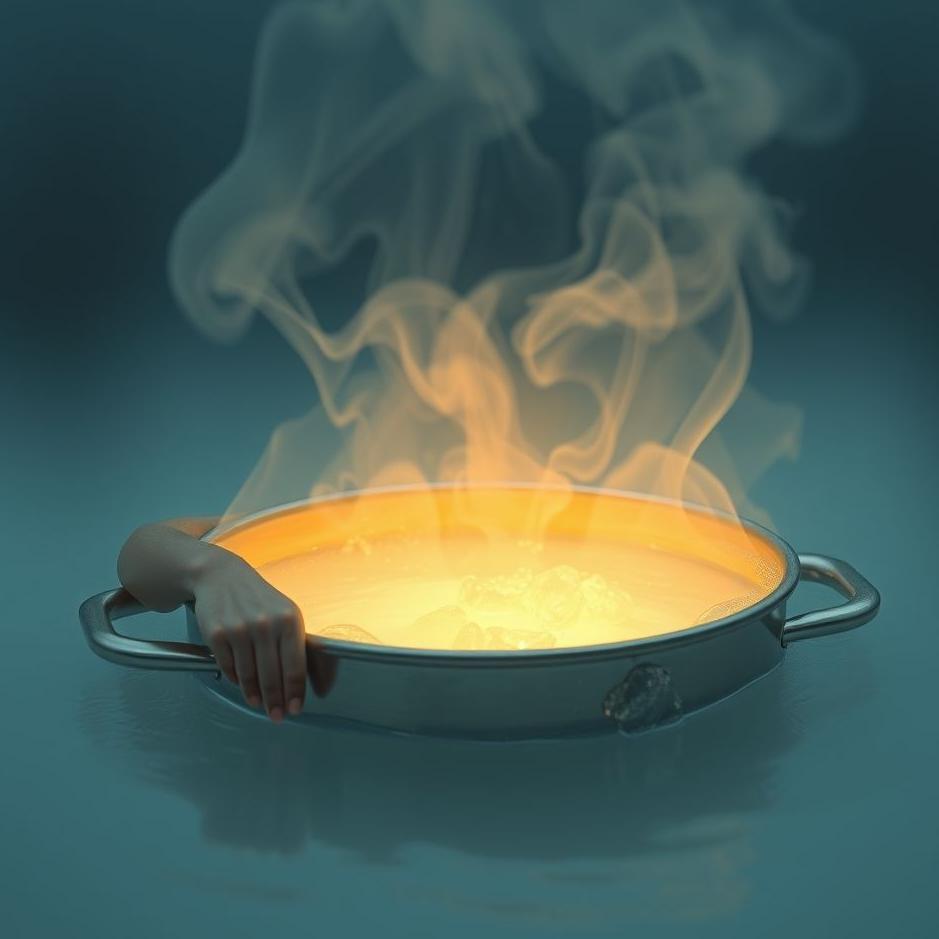 Dream : Getting into boiling water in a dream