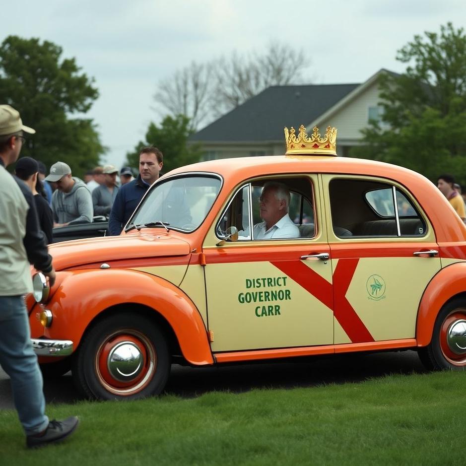 Dream : Getting into the district governor's car in a dream