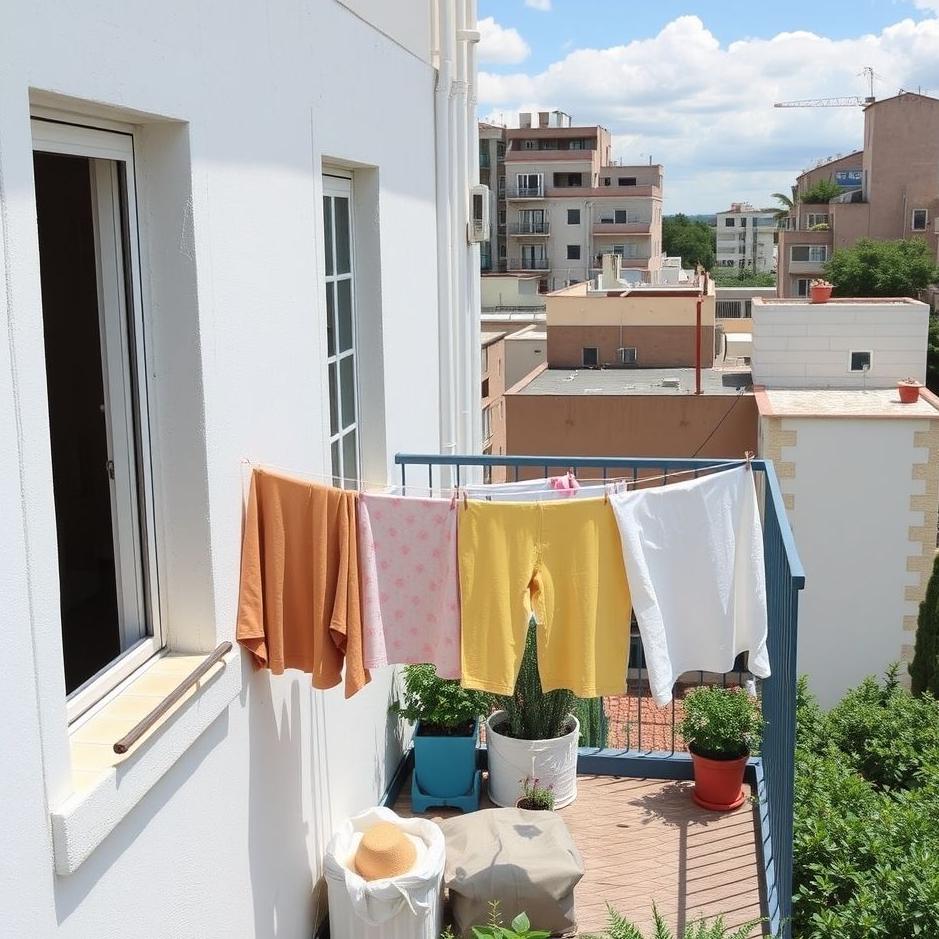 Dream : Getting laundry on the balcony