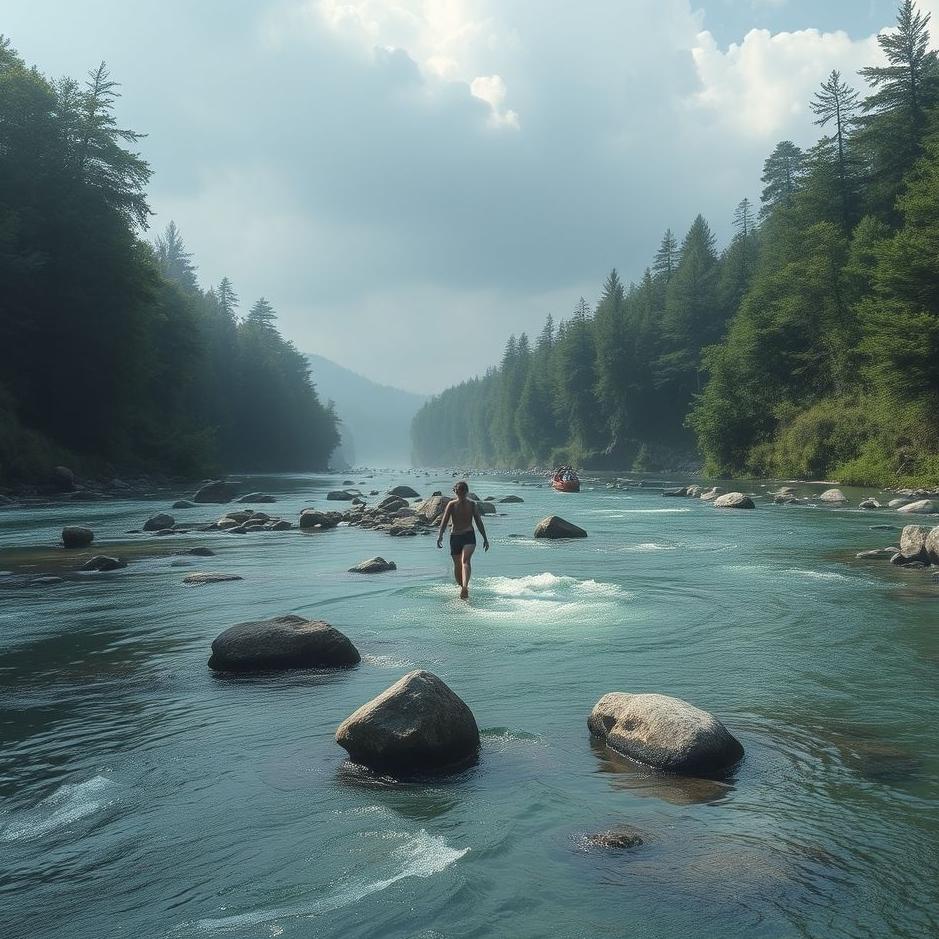 Dream : Getting lost in a river in a dream