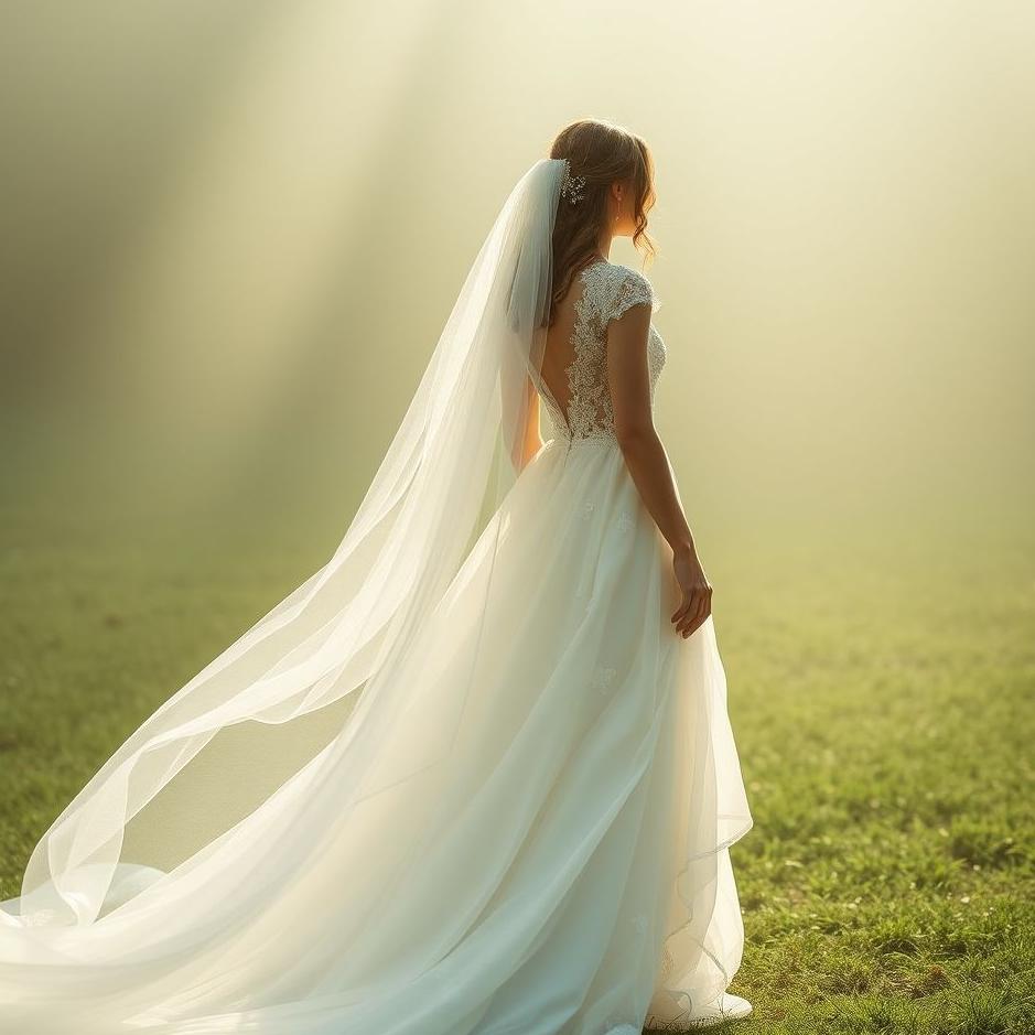 Dream : Getting lost in a wedding dress in a dream