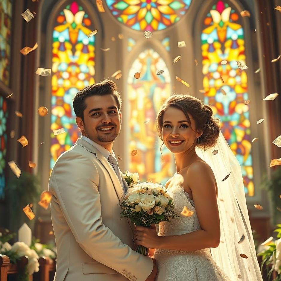 Dream : Getting married and seeing money in a dream