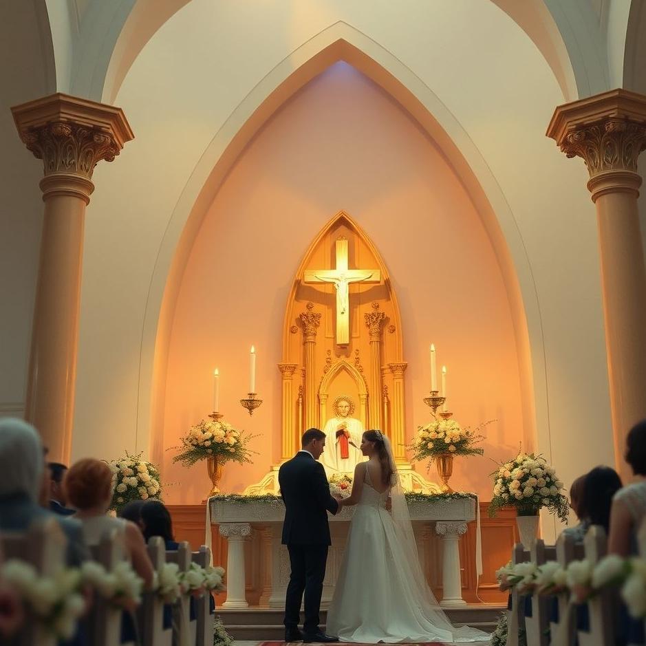 Dream : Getting married with a religious ceremony in a dream