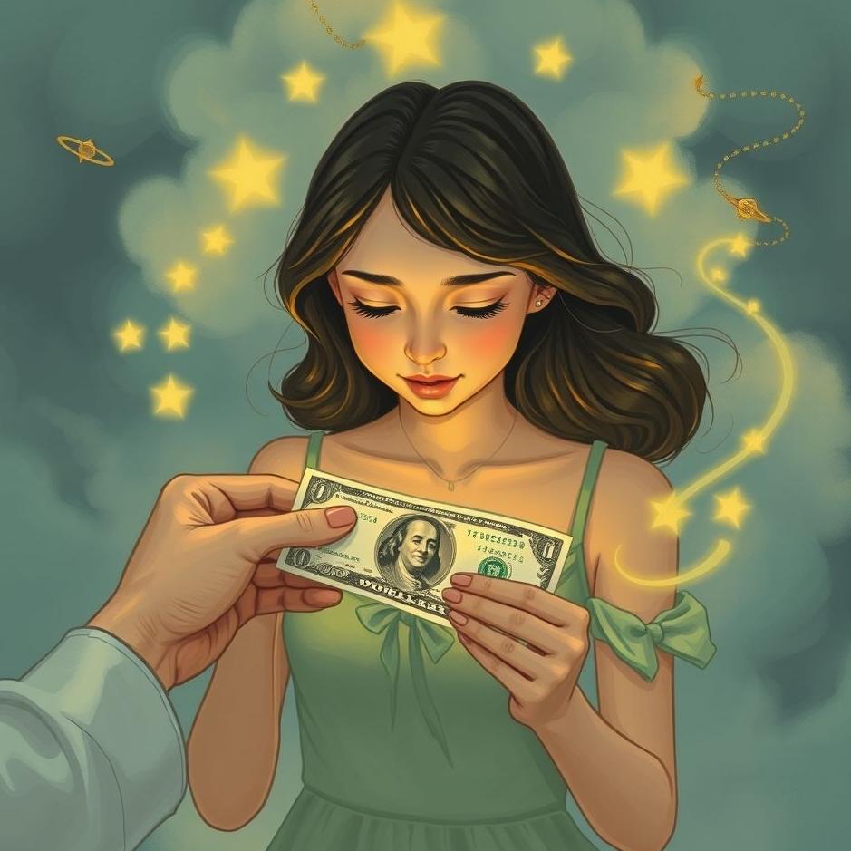 Dream : Getting money from a girl in a dream