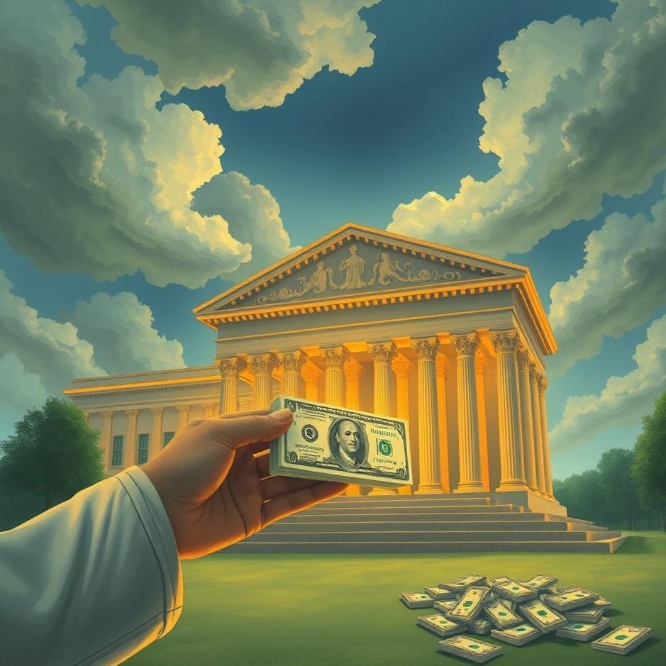 Dream : Getting money from the court in a dream