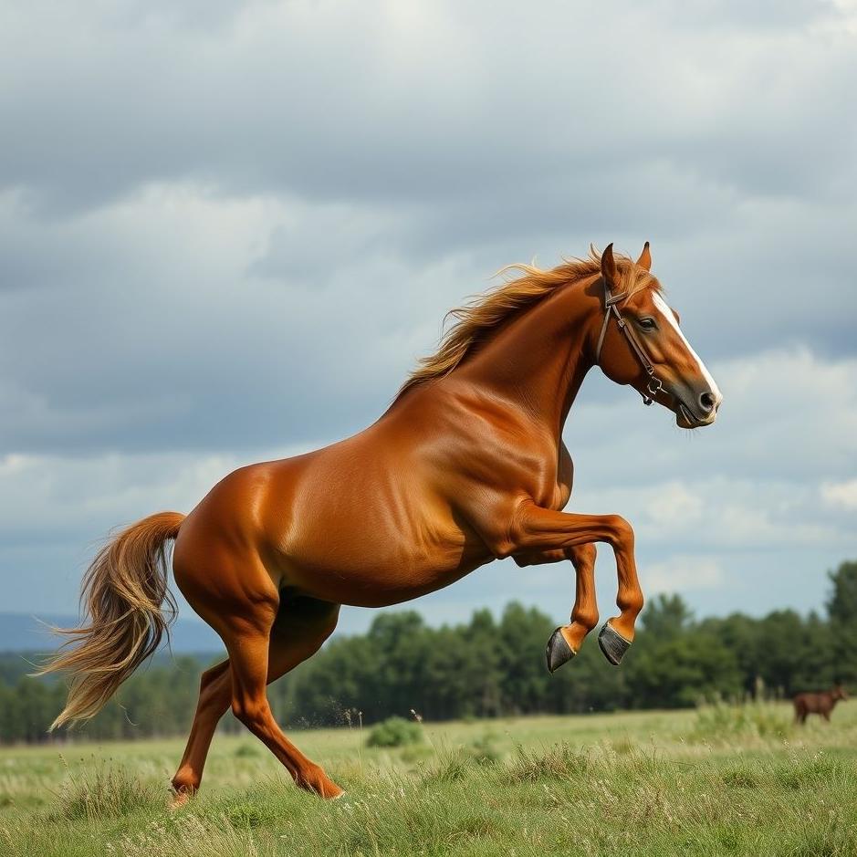 Dream : Getting off a brown horse in a dream