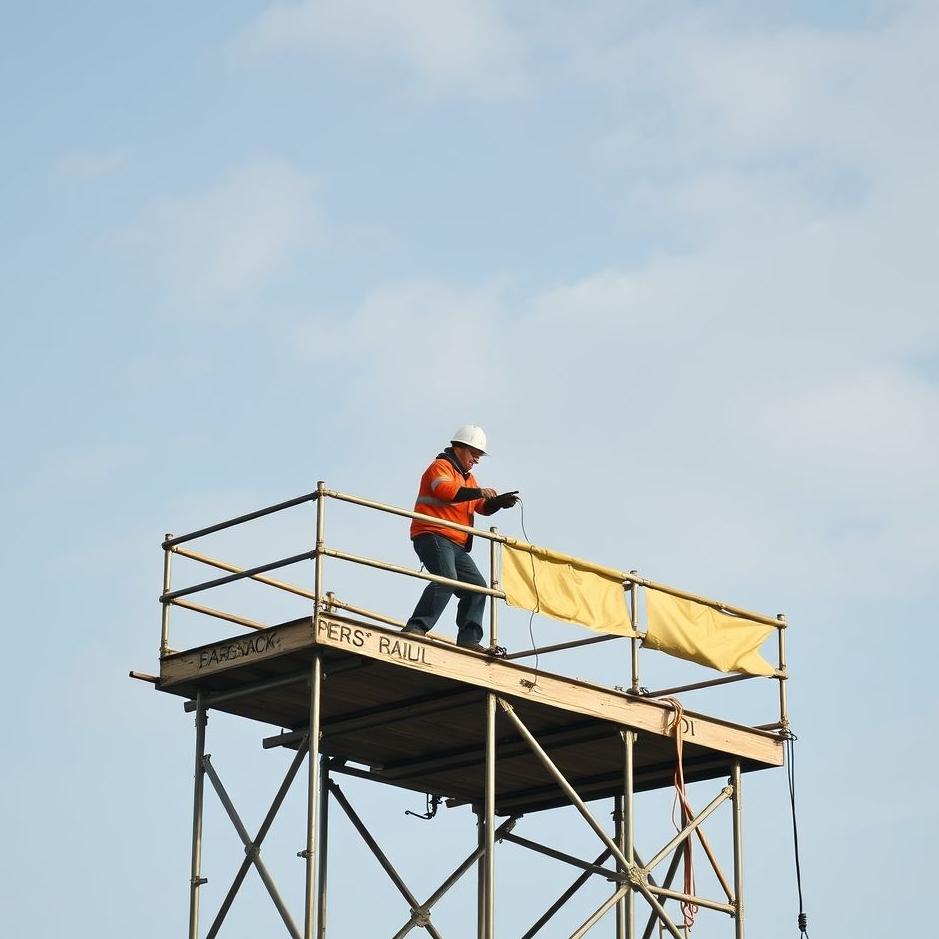 Dream : Getting off a construction scaffold in a dream