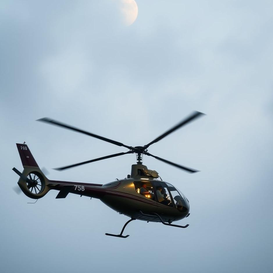 Dream : Getting off a helicopter in a dream